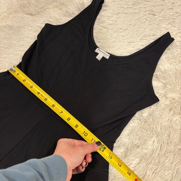 Leith Black Stretch Knit Midi Fit & Flare Sleeveless woman’s Dress size M - Picture 6 of 11